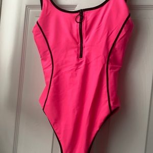 Juicy Couture Sport Swimsuit Zip Front Maillot